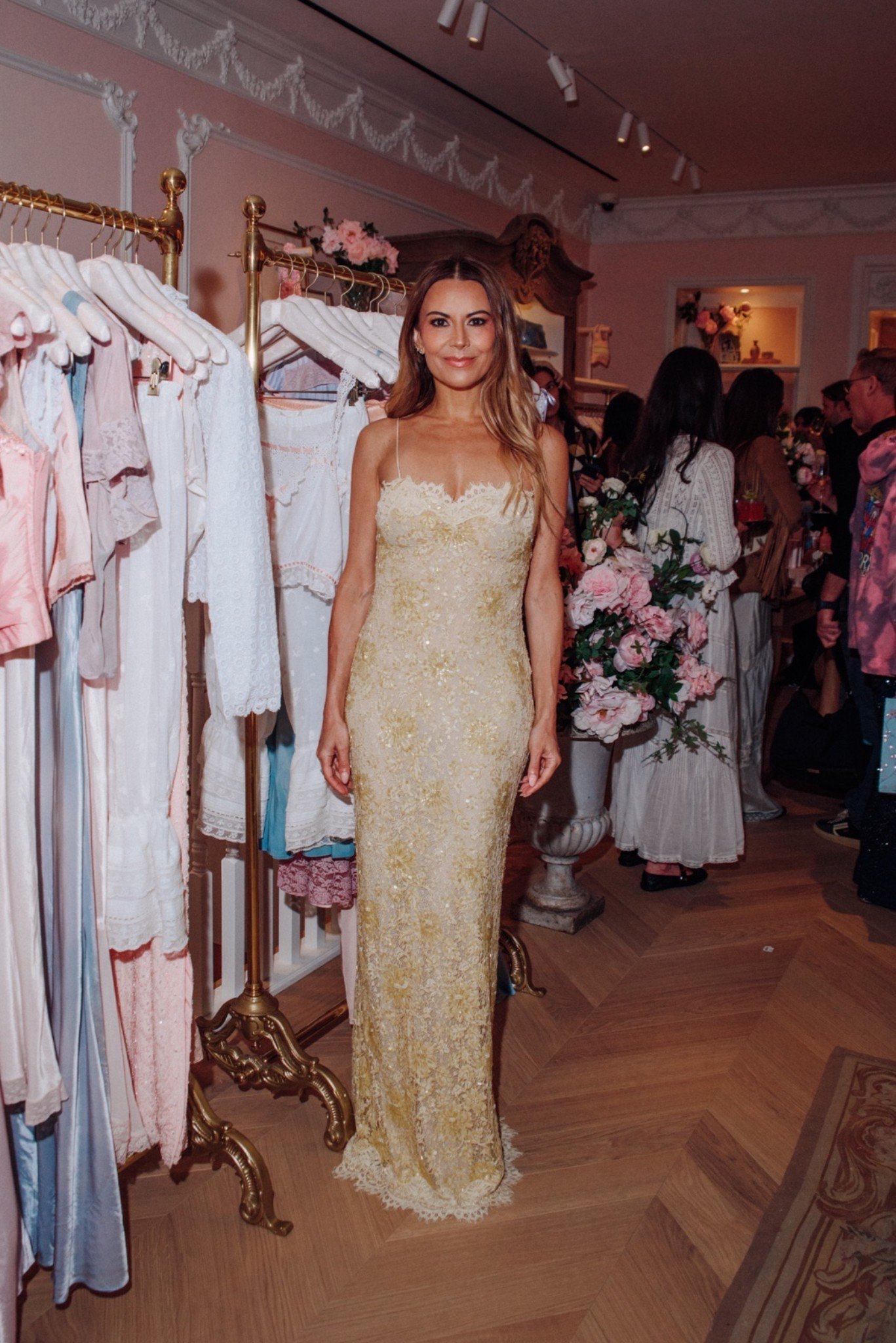 Wearing the size 0 in the dress and it comes super long .