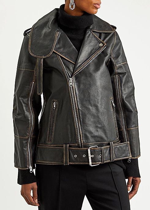 Beatrisse leather jacket | Harvey Nichols (Global)