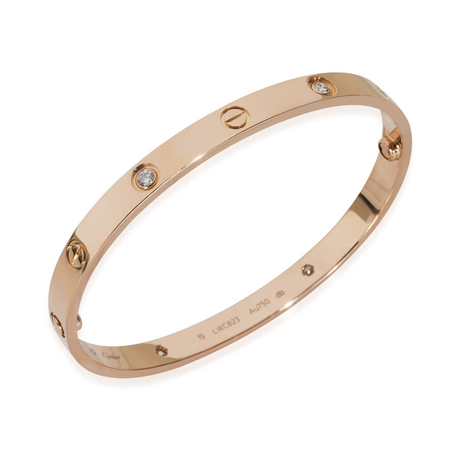 Pre-Owned Cartier Rose Gold Diamond Love Bracelet | Jomashop.com & JomaDeals.com