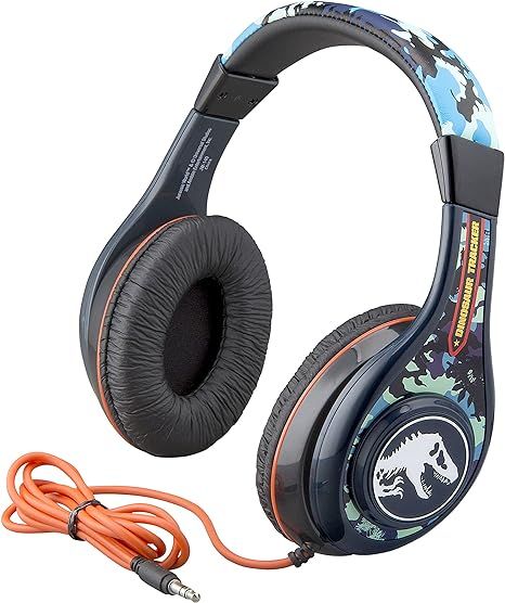 Jurassic World 2 Kids Headphones, Adjustable Headband, Stereo Sound, 3.5Mm Jack, Wired Headphones... | Amazon (US)