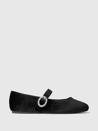 Kids Velvet Mary Jane Flats | Gap (US)
