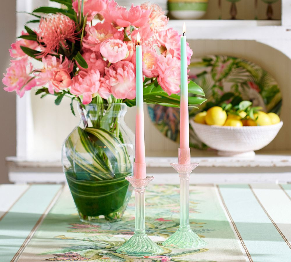 Cynthia Rowley Ombré Taper Candle - Set of 2 | Pottery Barn (US)