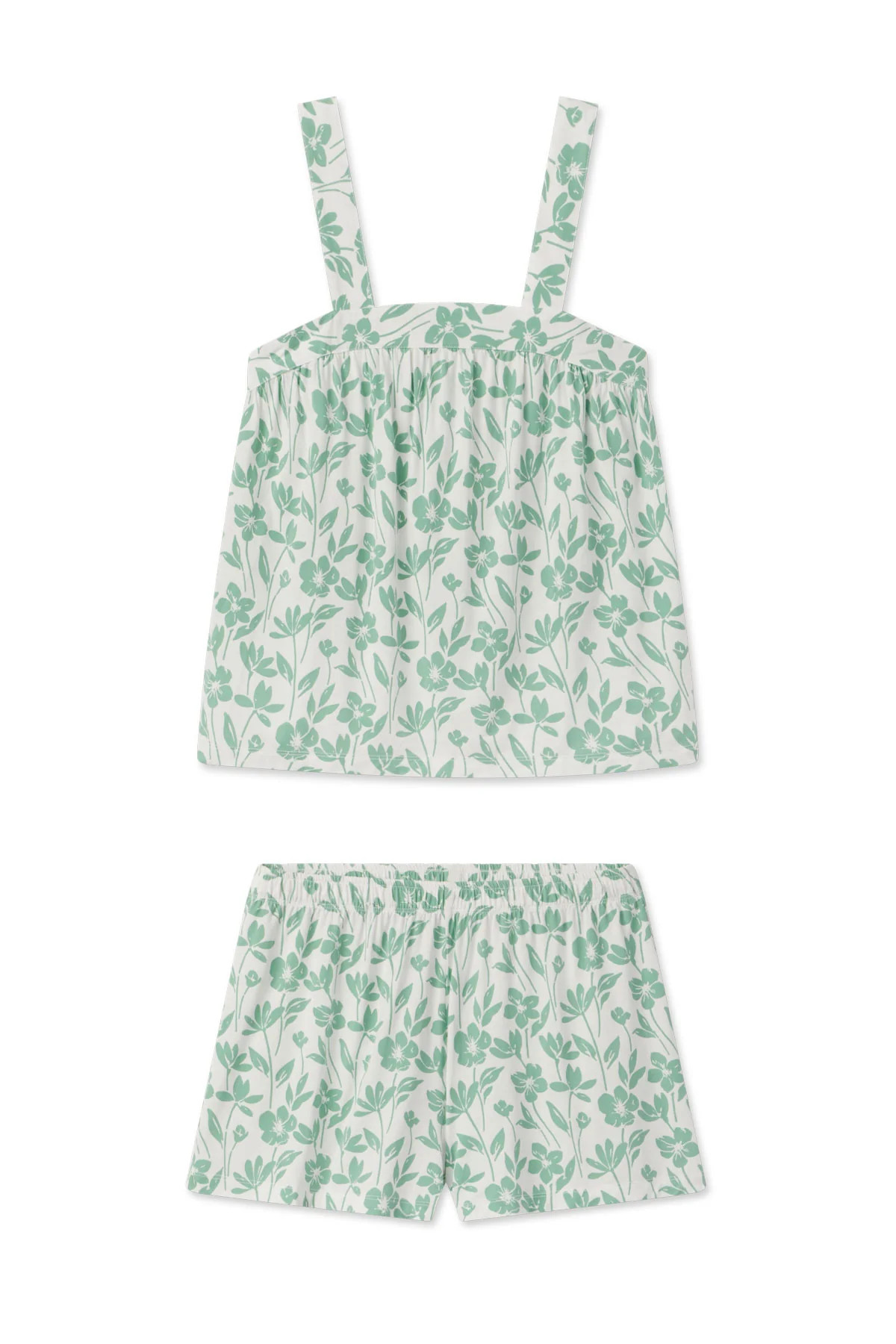 DreamModal Daydream Shorts Set in Boxwood Primrose | Lake Pajamas