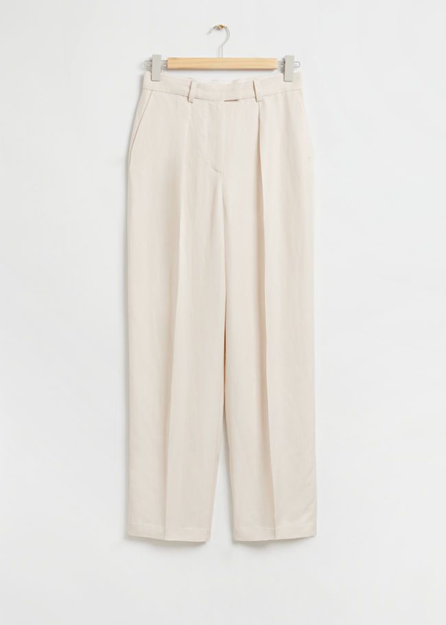 Relaxed Tailored Pleat Crease Trousers | & Other Stories (EU + UK)