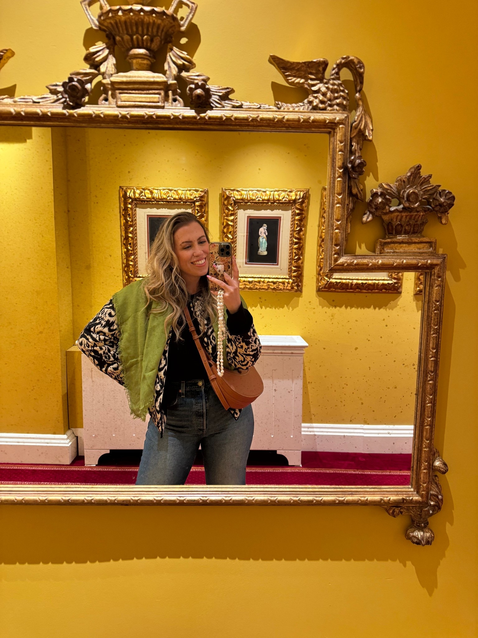 Zara jacket wearing a large,
Perfect for spring! Mango green scarf, Levi’s Ribcage straight jeans. 

#LTKMidsize #LTKStyleTip #LTKFindsUnder50