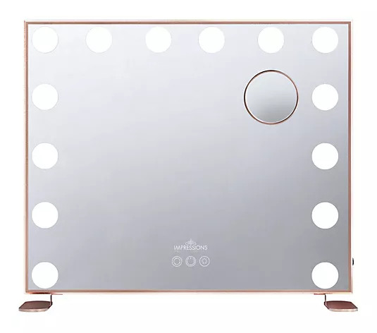 Make Your Selection: Impressions Hollywood Tri-Tone Plus Makeup Mirror | QVC