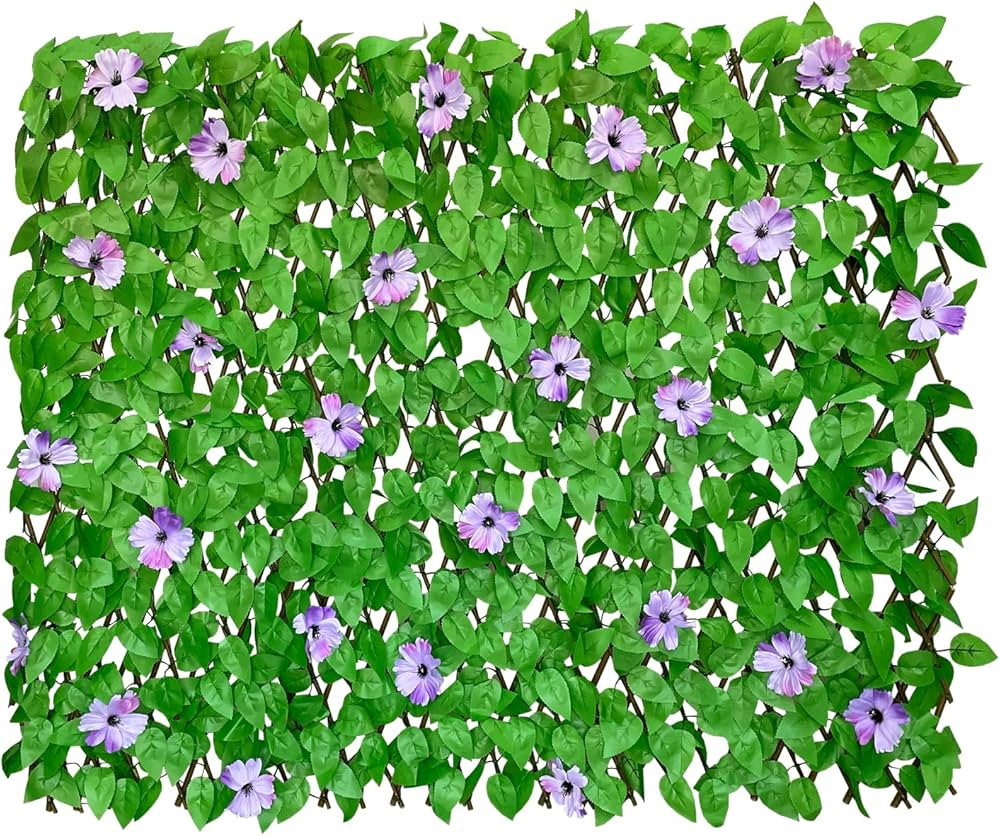 Artificial Leaf Faux Ivy Expandable/Stretchable Fence Privacy Screen (Single Sided Leaves) (1, Om... | Amazon (US)