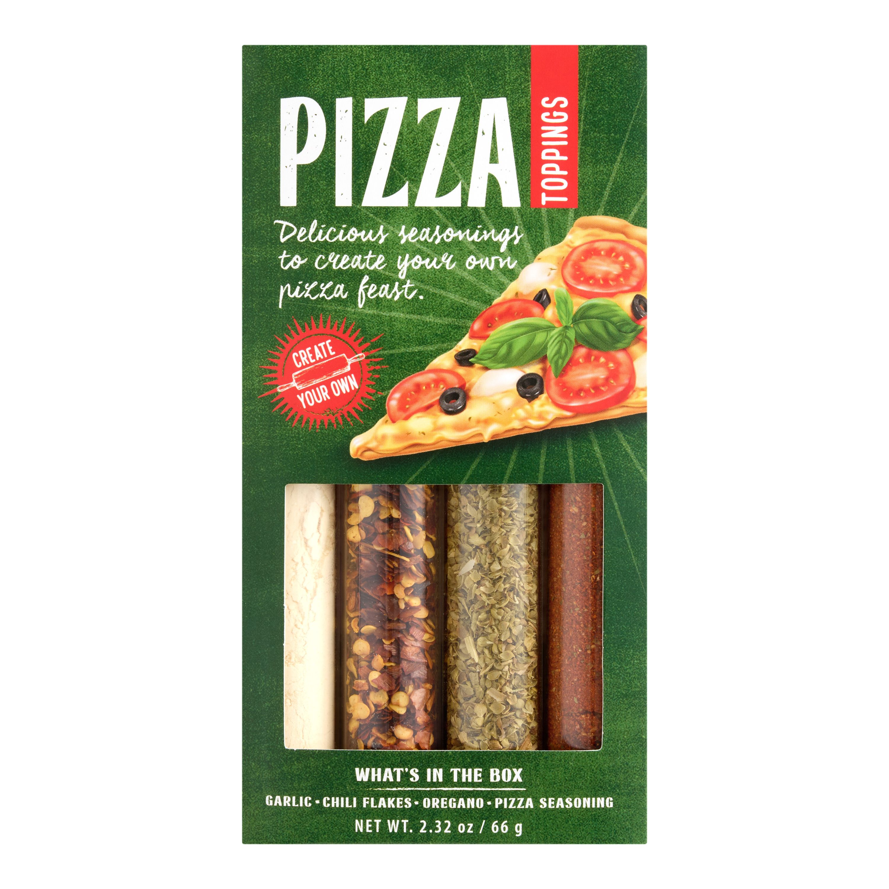 Pizza Toppings Seasoning Gift Set 4 Pack | World Market