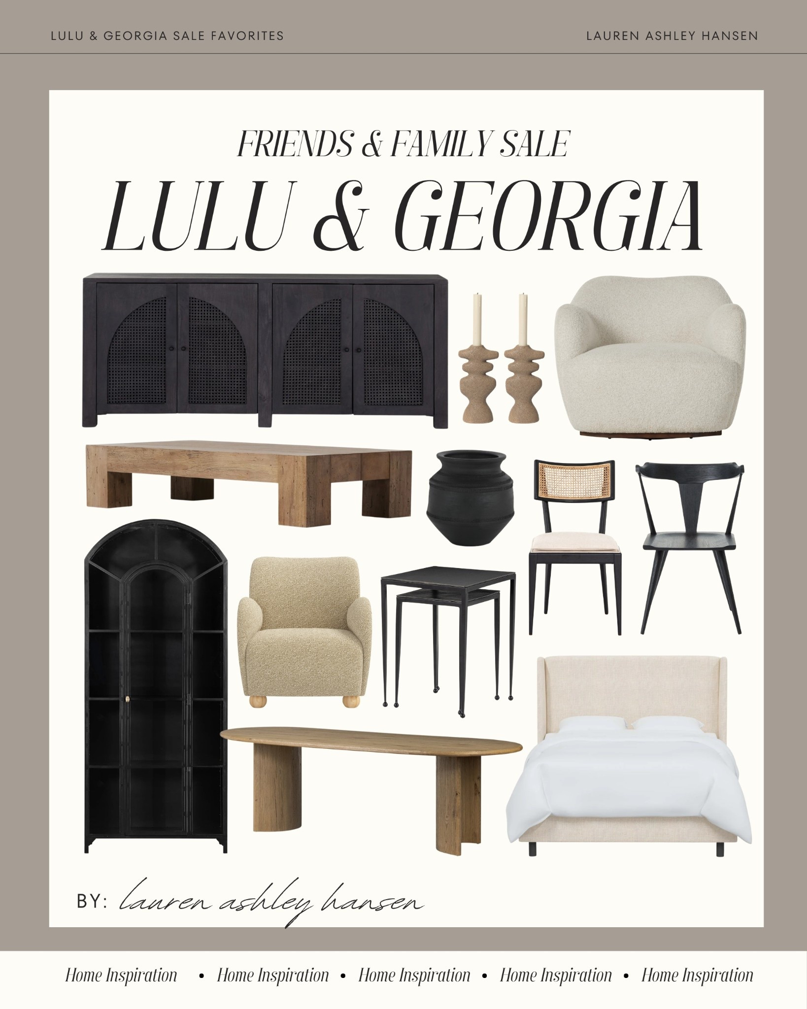 Lulu & Georgia is having a huge friends and family sale right now!! Save up to 30% off so many of my favorites in our home. Dining furniture, our black cabinets, lighting, rugs, and more! Sale ends soon! 

#LTKSaleAlert #LTKHome