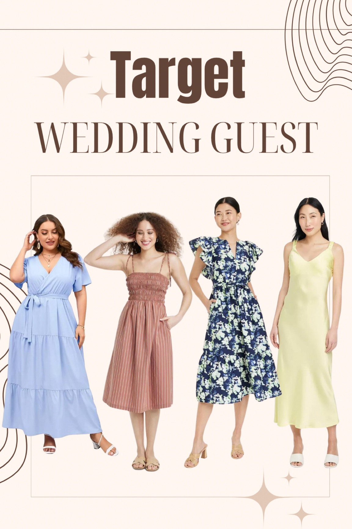women's champagne bridesmaid dresses V-Neck Champagne A-Line Bridesmaid Dress with Slit – FancyVestido main image 1