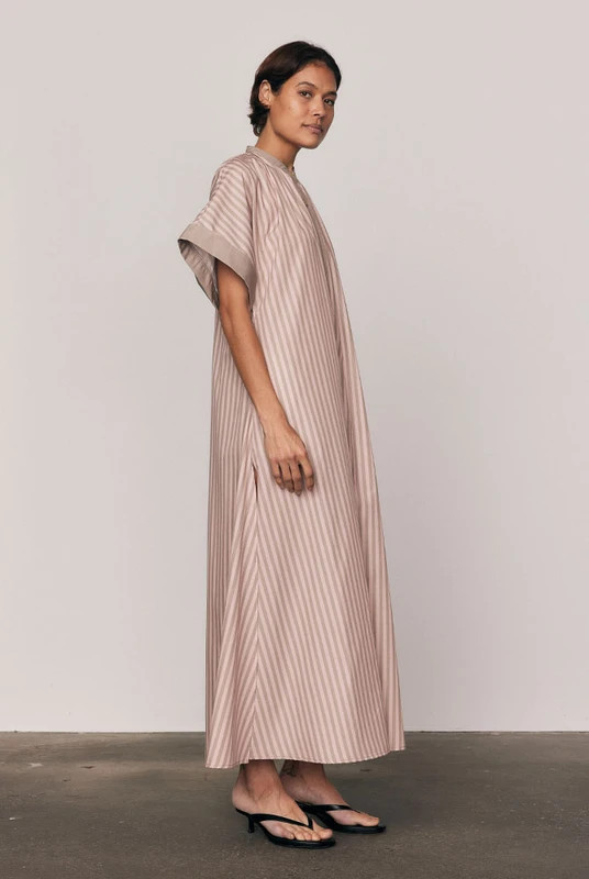 Maxi Smock Dress in Pink | Bohemian Traders