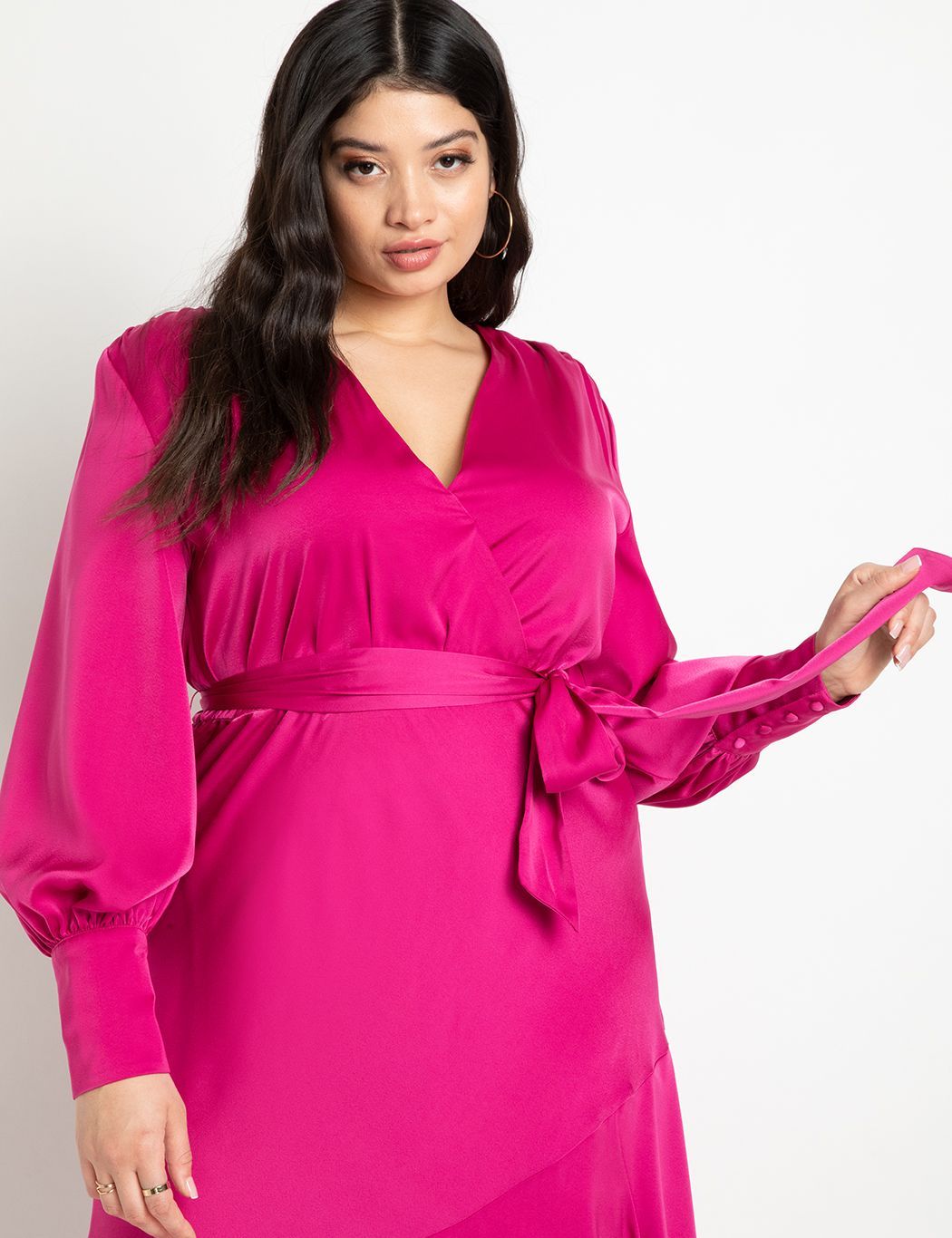 Satin Maxi Dress | Eloquii