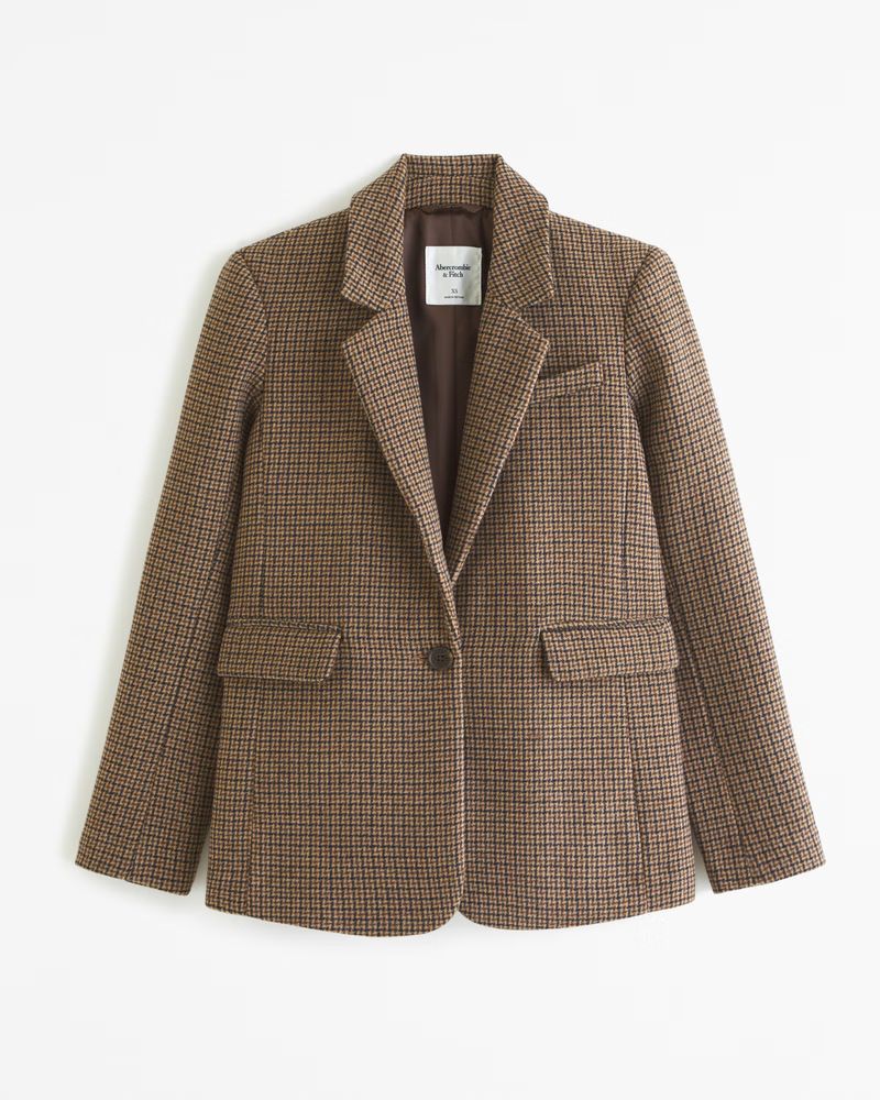 Classic Wool-Blend Blazer | Abercrombie & Fitch (US)