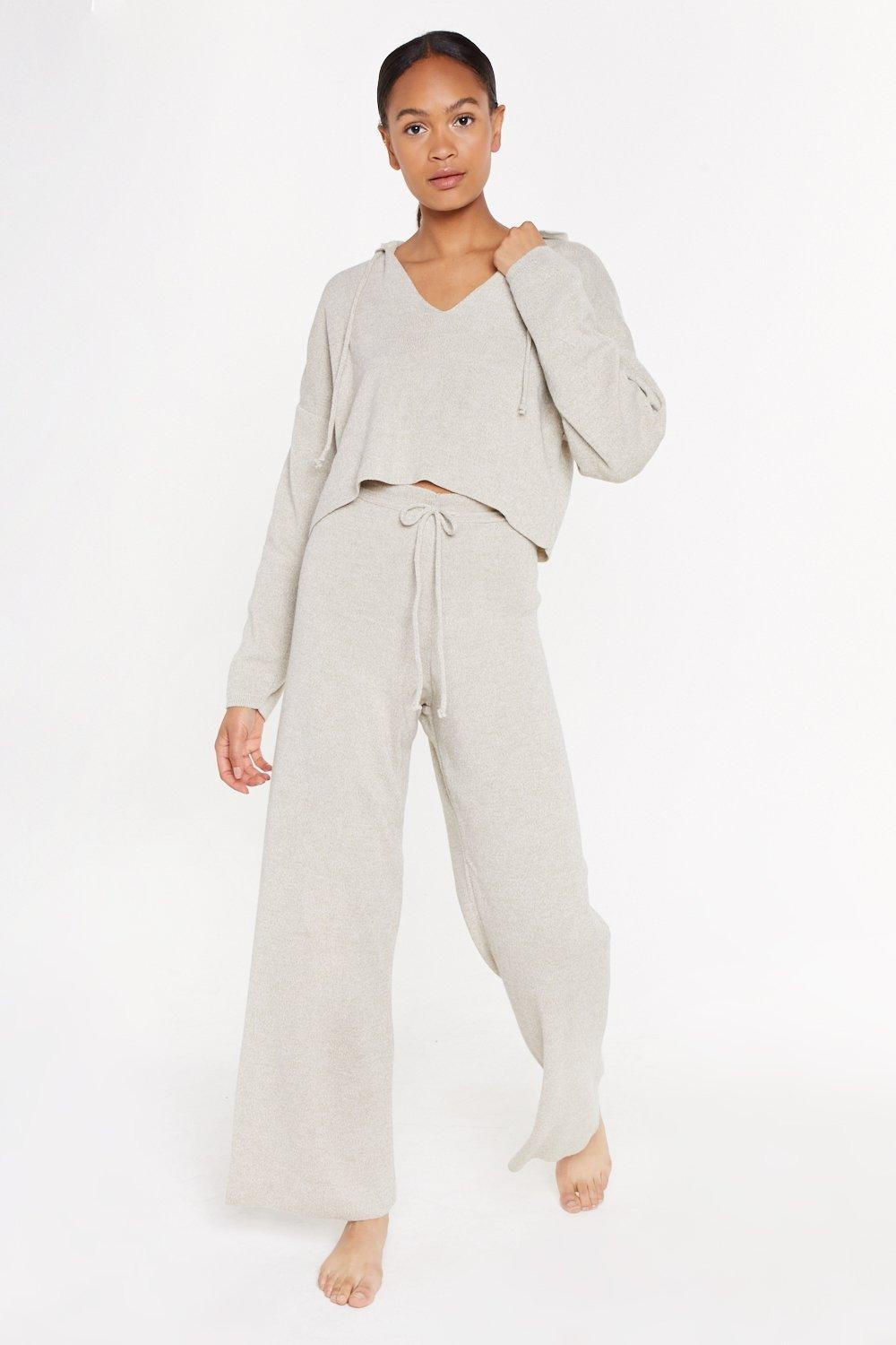 Knitted Wide Leg Lounge Pants | NastyGal (US & CA)