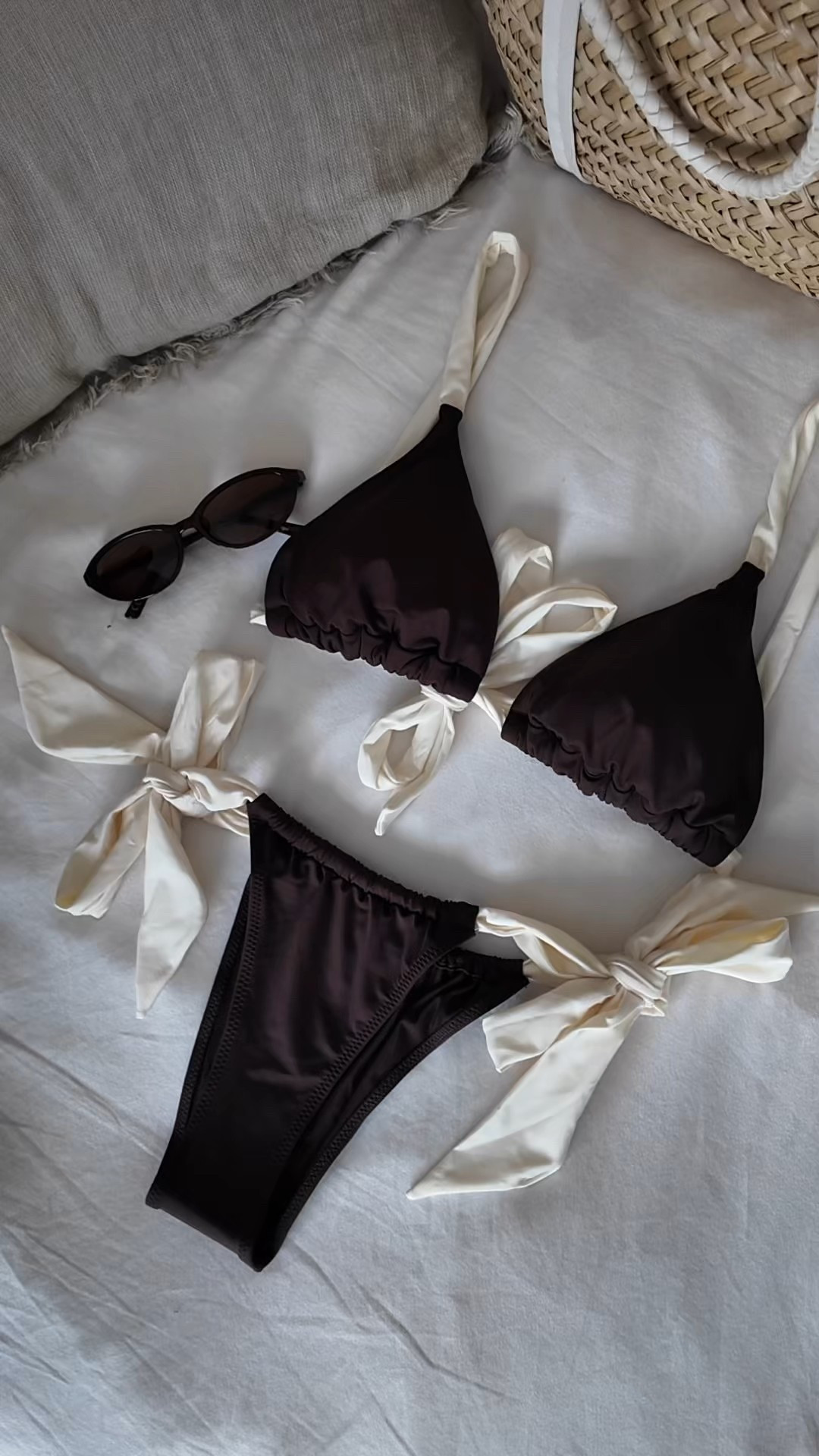 The most gorgeous cream and brown bikini 🐚🤎

#LTKspring #LTKuk #LTKpetite