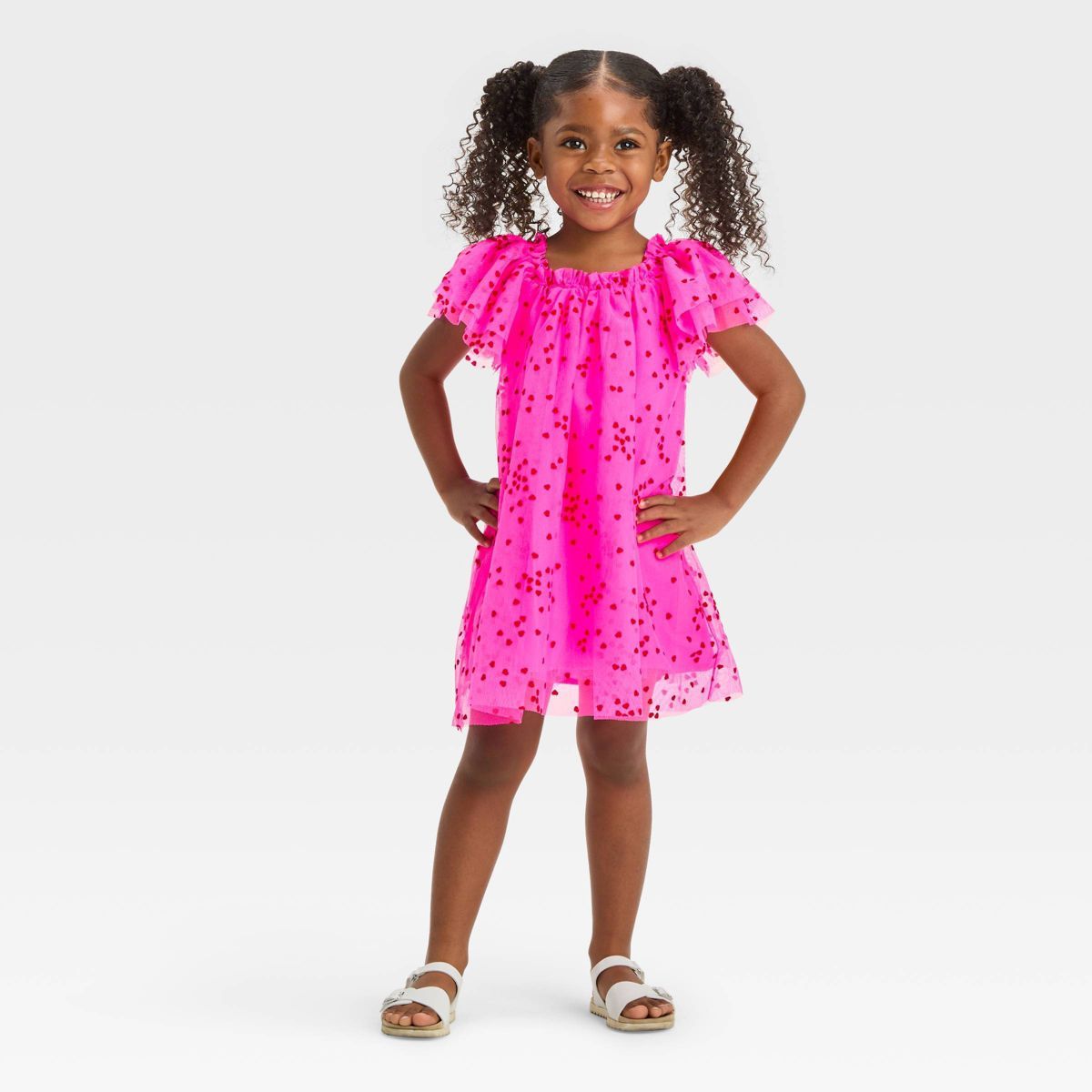 Toddler Girls' Hearts Azalea Dress - Cat & Jack™ Pink | Target