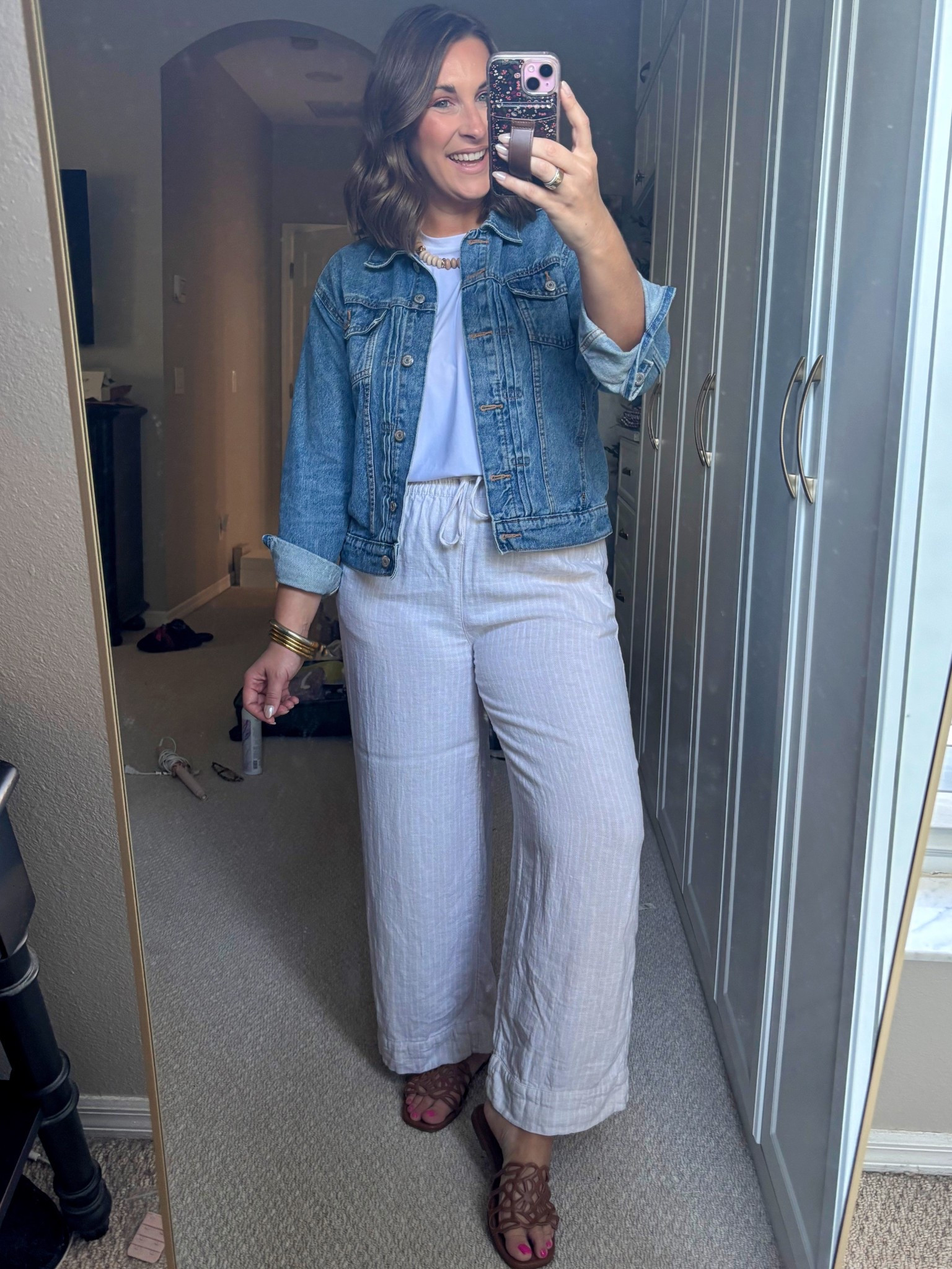 Airport fit check- linen pants and a classic white tee ✈️ cute & comfy travel fit 

TTS- medium 

#LTKdayinmylife #LTKTravel #LTKootd