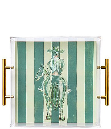 Tart by Taylor Trailblazer Cowboy Large Acrylic Tray - Trailblazer Green | Dillard's