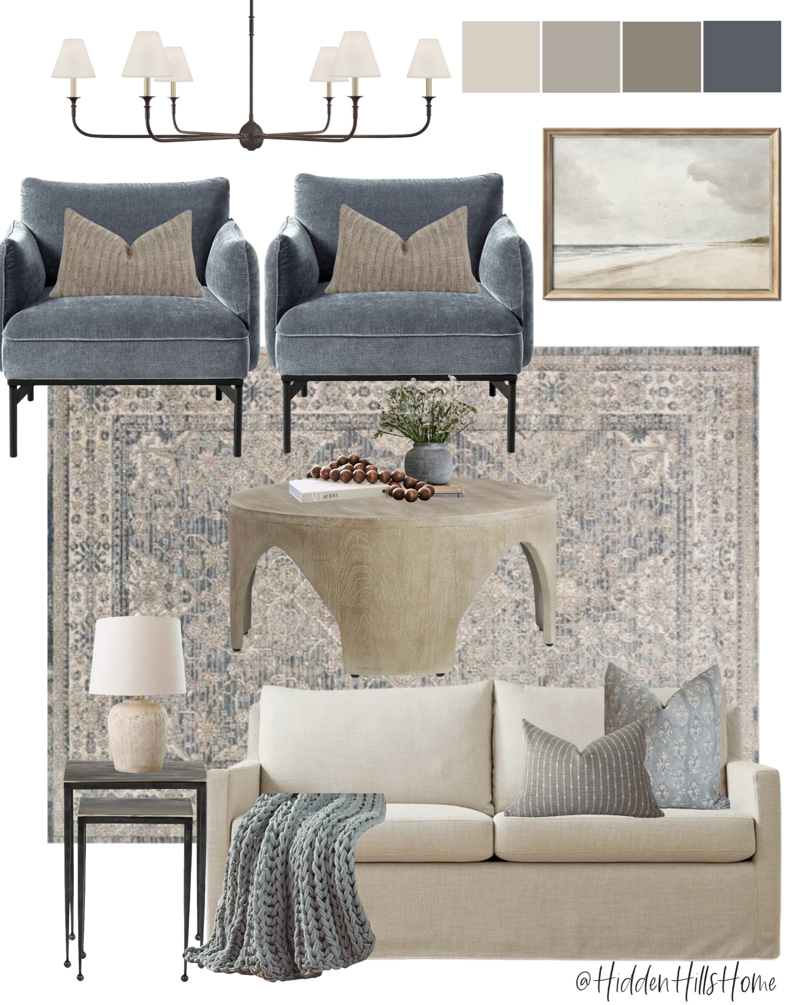 Coastal living room decor, living room decor ideas, family room, coffee table, living room decor mood board #livingroom

#LTKsalealert #LTKfamily #LTKhome