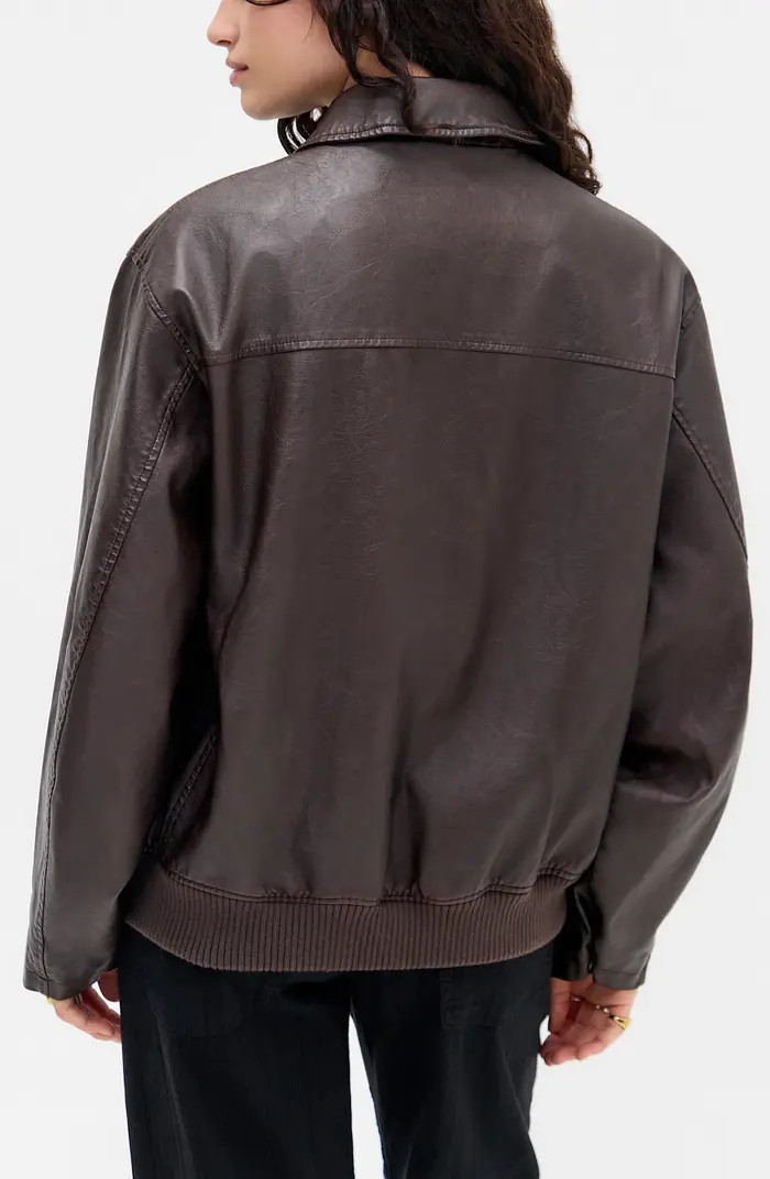 Francis Faux Leather Bomber Jacket | Nordstrom