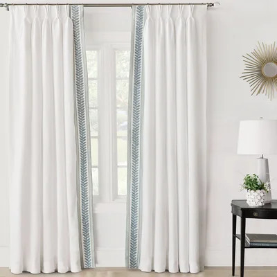 Amberlynn Solid Room Darkening Pinch Pleat Single Curtain Panel | Wayfair North America