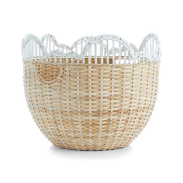 Cloud Floor Basket + Reviews | Crate and Barrel | Crate & Barrel