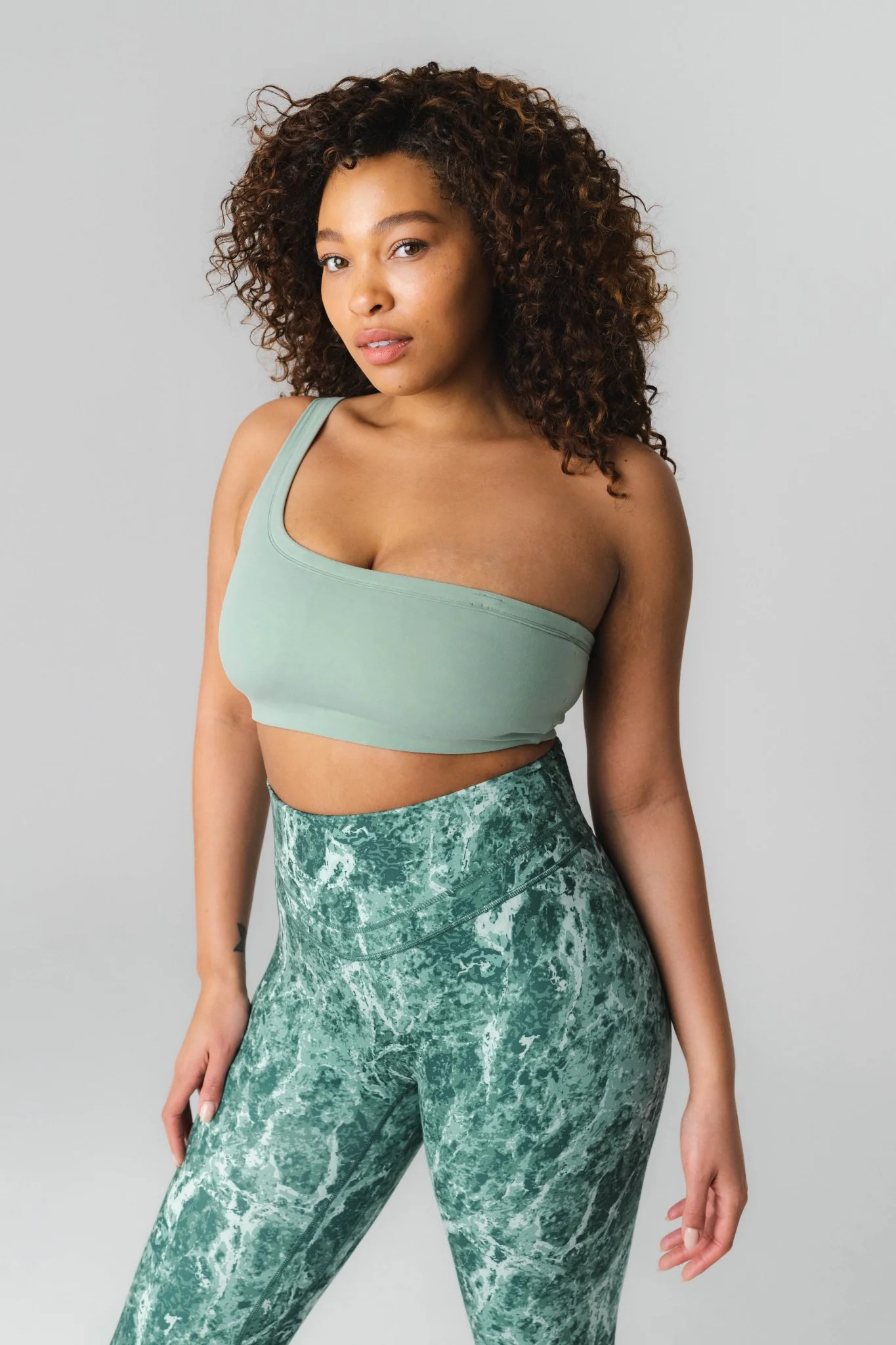 Cloud II Asym Bra - Eucalyptus | Vitality