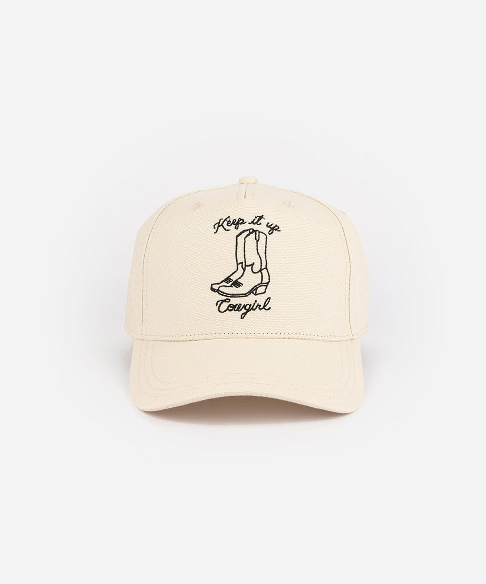 Keep It Up Cowgirl Canvas Trucker | Gigi Pip