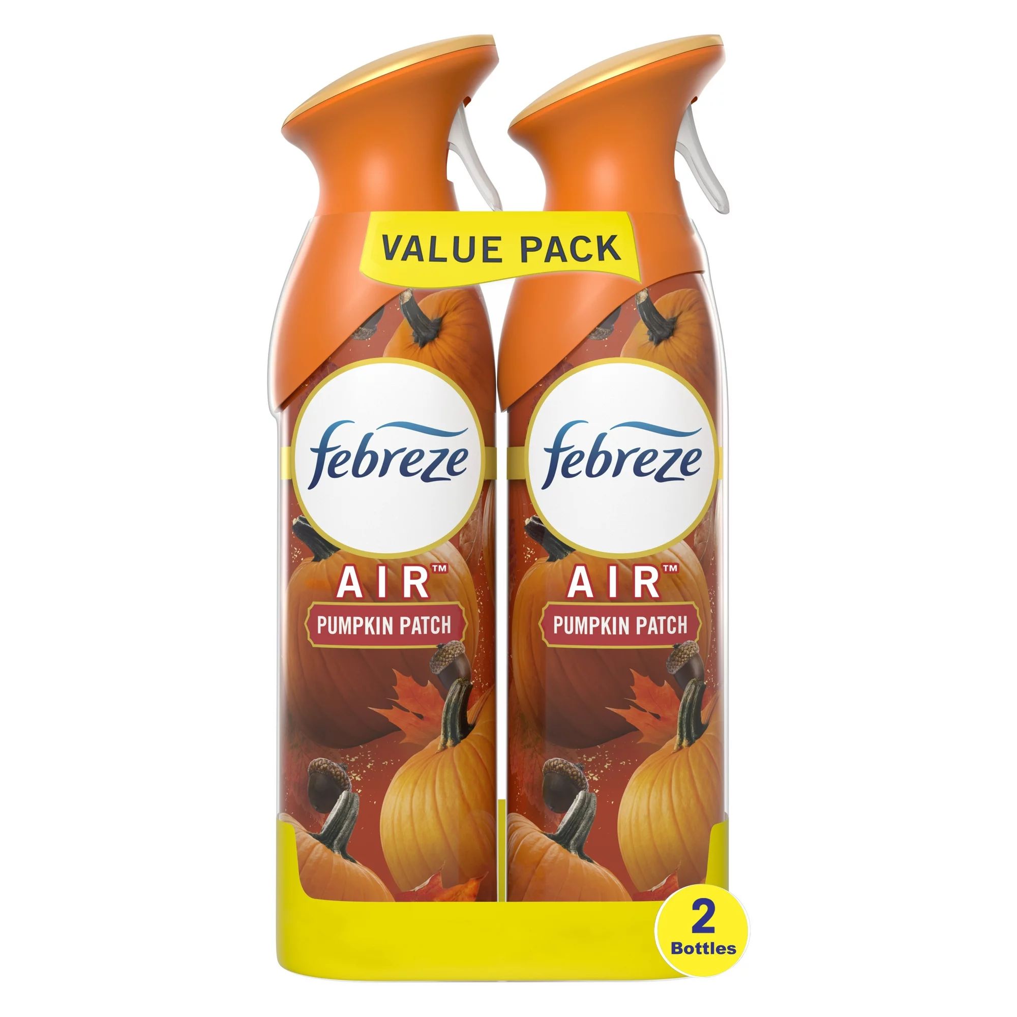 Febreze Air Effects Odor-Fighting Air Freshener Pumpkin Patch, 8.8 oz. Aerosol Can, Pack of 2 | Walmart (US)