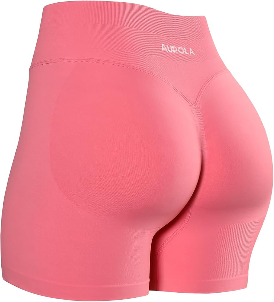 AUROLA Influence Workout Shorts for Women,2.5 3.5 4.5 5.5 6.5 No Roll Up Squat Proof Scrunch Seam... | Amazon (US)