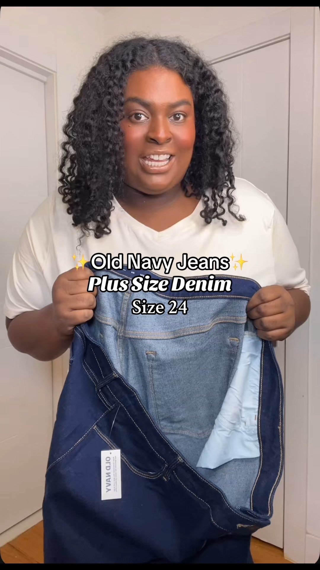 Plus Size dark Wash 👖 jeans #plussize #denim #oldnavy