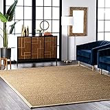 nuLOOM Elijah Seagrass Natural Area Rug, 4' x 6', Beige | Amazon (US)