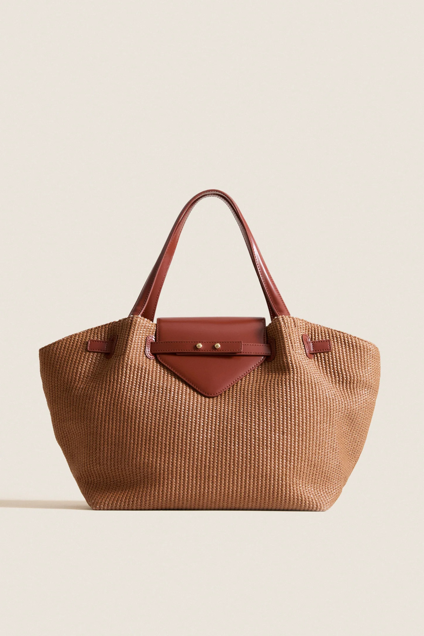 Cognac Raffia Blaine Tote | Tuckernuck (US)