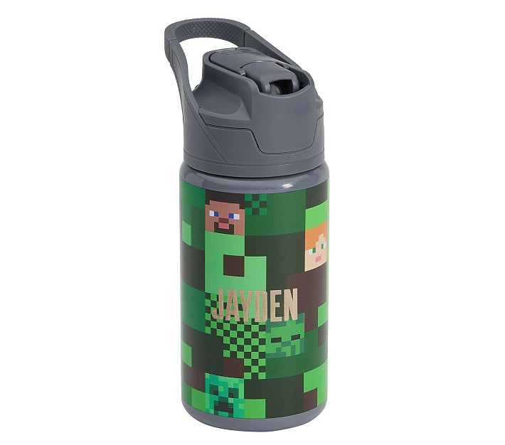 Minecraft Camo Mackenzie Water Bottle | Pottery Barn Kids