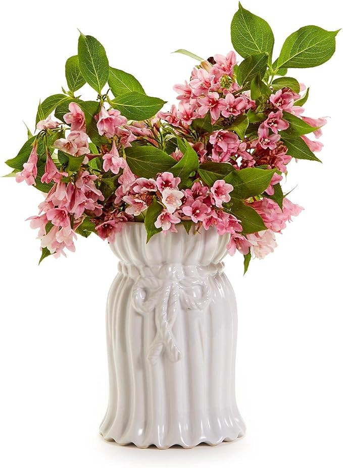 Two's Company Pleats And Bow Vase | Amazon (US)