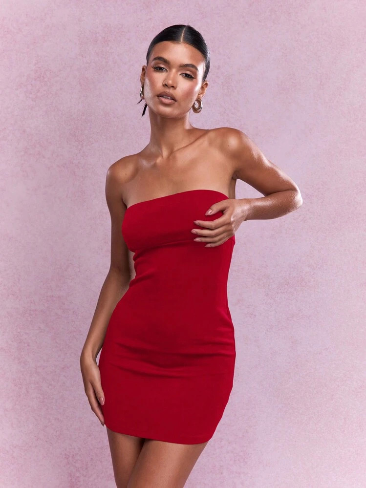 MISSGUIDED Bandeau Bodycon Mini Dress | SHEIN