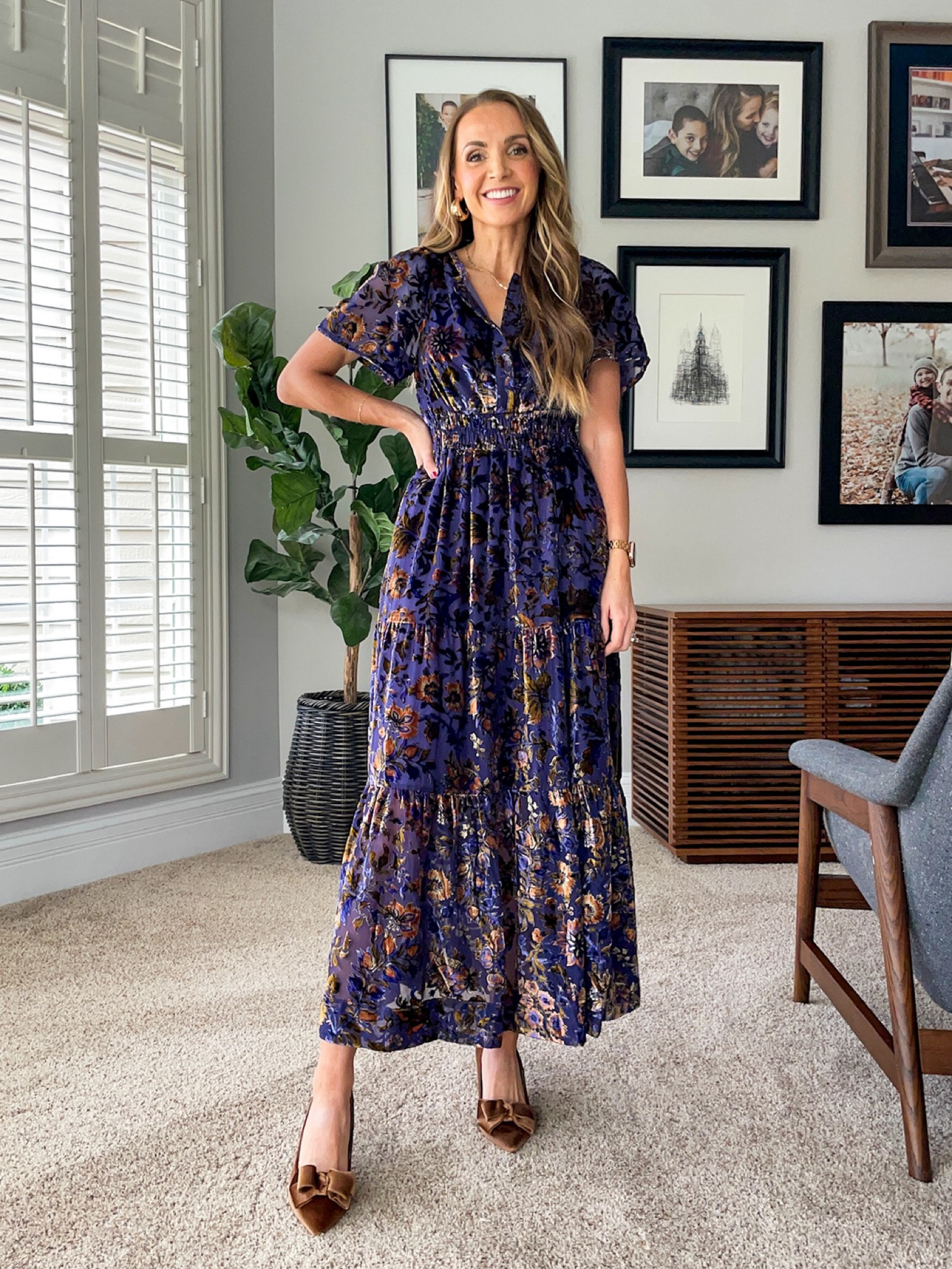 blush wrap maxi dress Blush Floral Wrap Maxi Dress | Womens Boho Wrap Dress