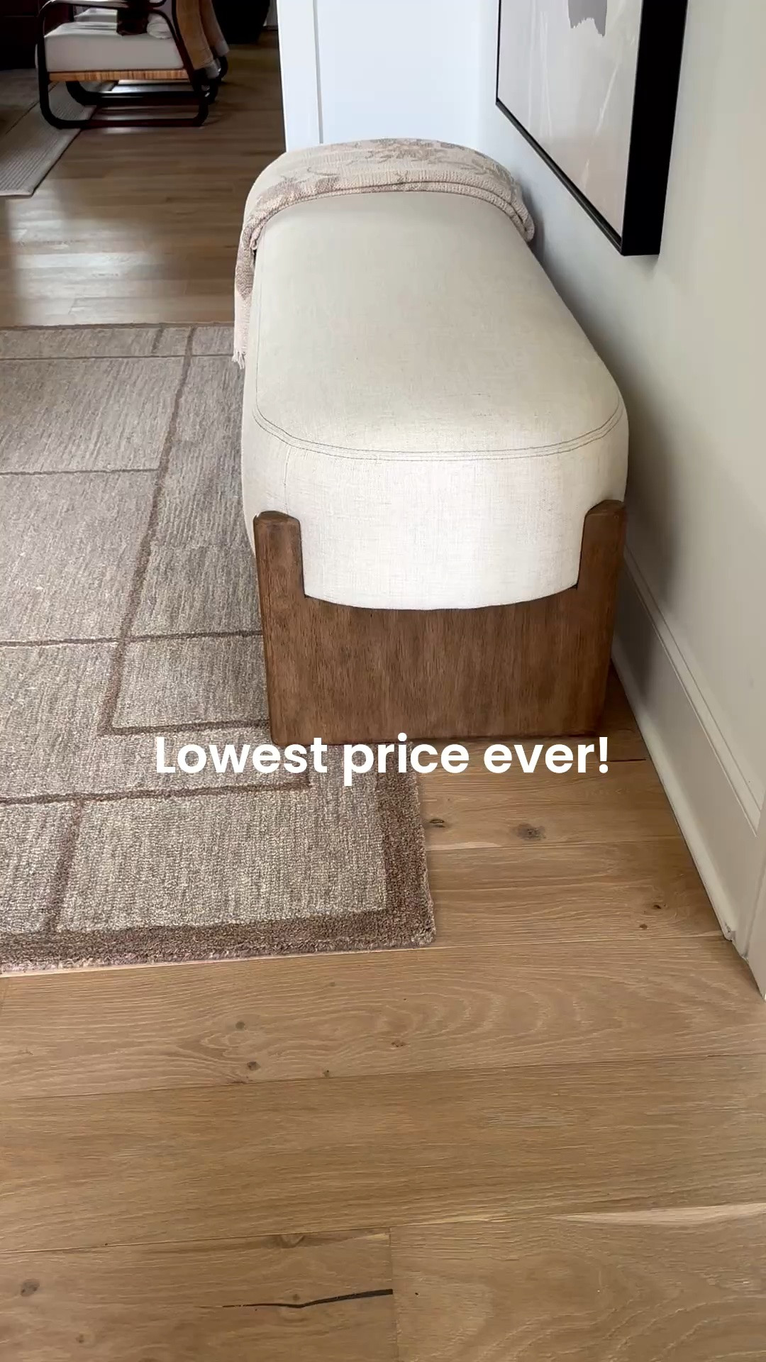 Super Sale! Large modern upholstered bench that makes a statement anywhere. Love the styling on it. 
@Wayfair

#LTKstorytime #LTKHome #LTKSaleAlert