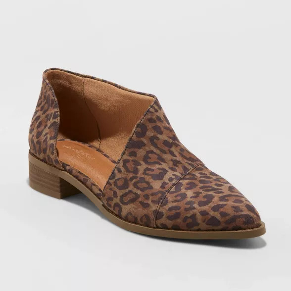 Women's Wenda Leopard Print Cut Out Bootie - Universal Thread™ | Target