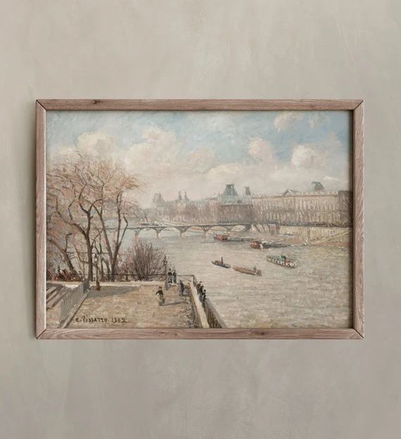The Louvre from the Pont Neuf, Camille Pissarro Art Print, Printable Art, Artwork Print, Exhibiti... | Etsy (US)