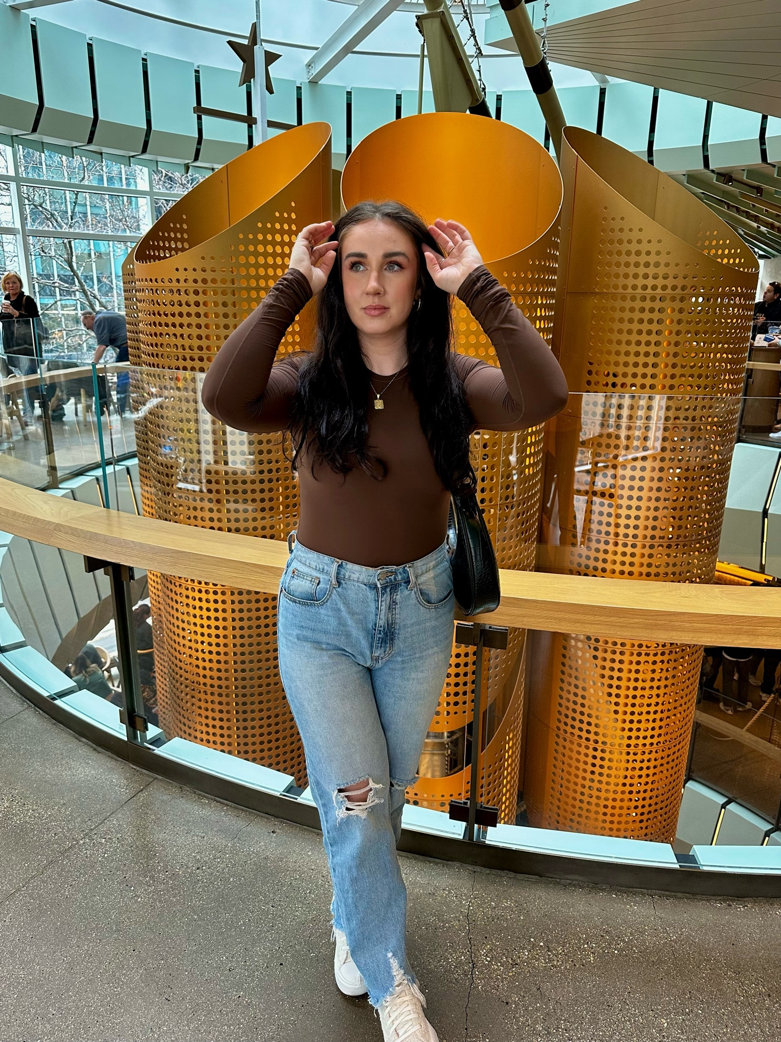 Fall outfit, brown outfit, skims bodysuit, urban outfitters, UO, jeans, weekend outfit, casual outfit

I’m a size M in the bodysuit and size 29 in jeans 

#LTKstyletip #LTKHoliday #LTKSeasonal