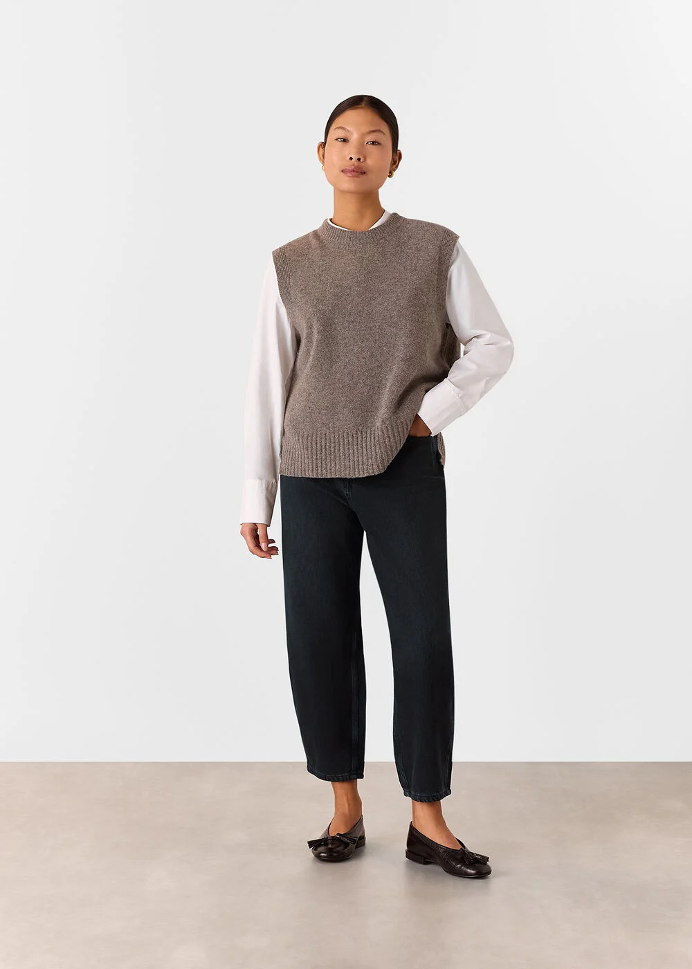 Denim Authentic Barrel Leg Jean | WHISTLES | Whistles UK | | Whistles