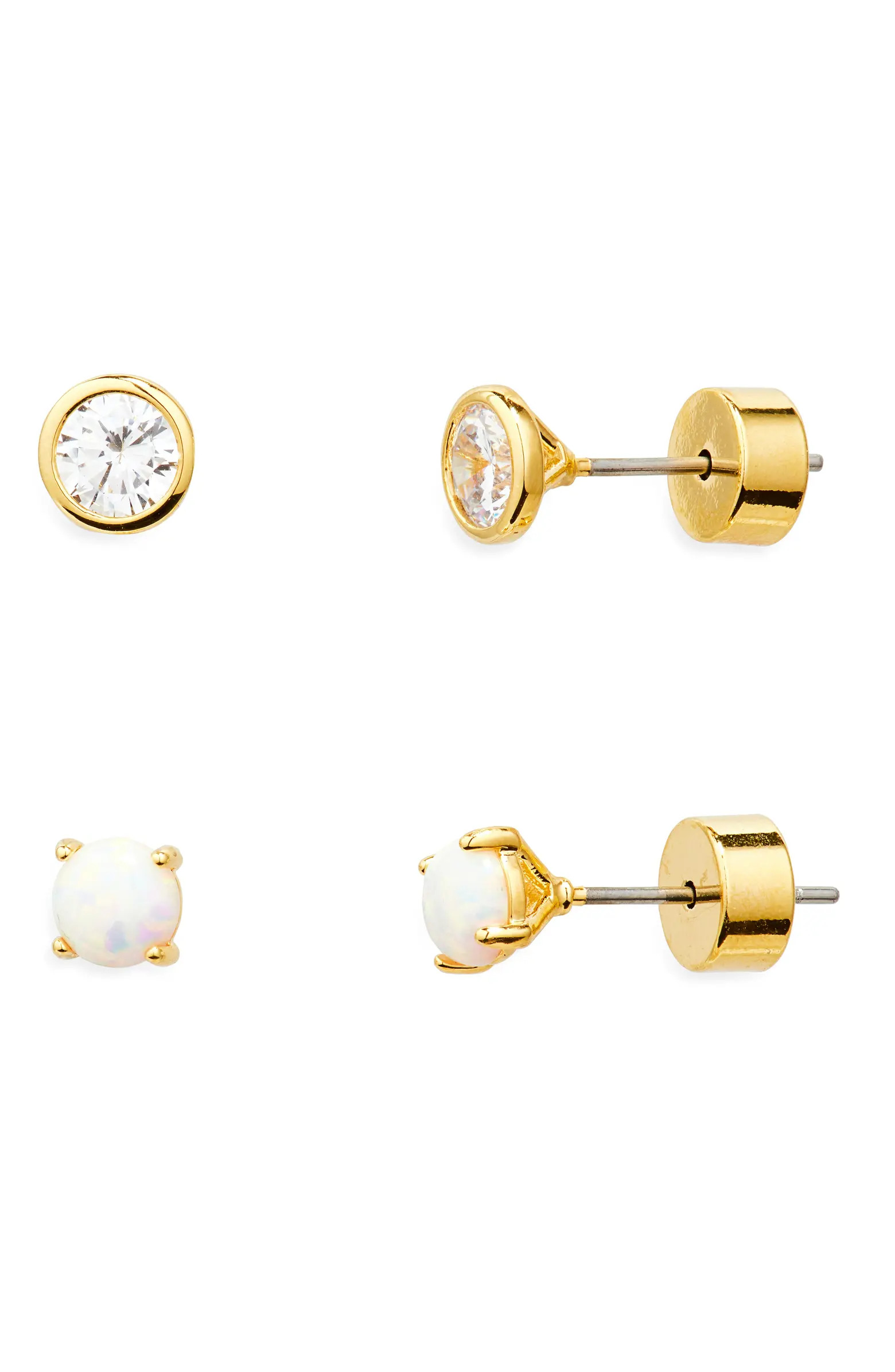 Nordstrom Set of 2 Demi Fine Stud Earrings | Nordstrom | Nordstrom