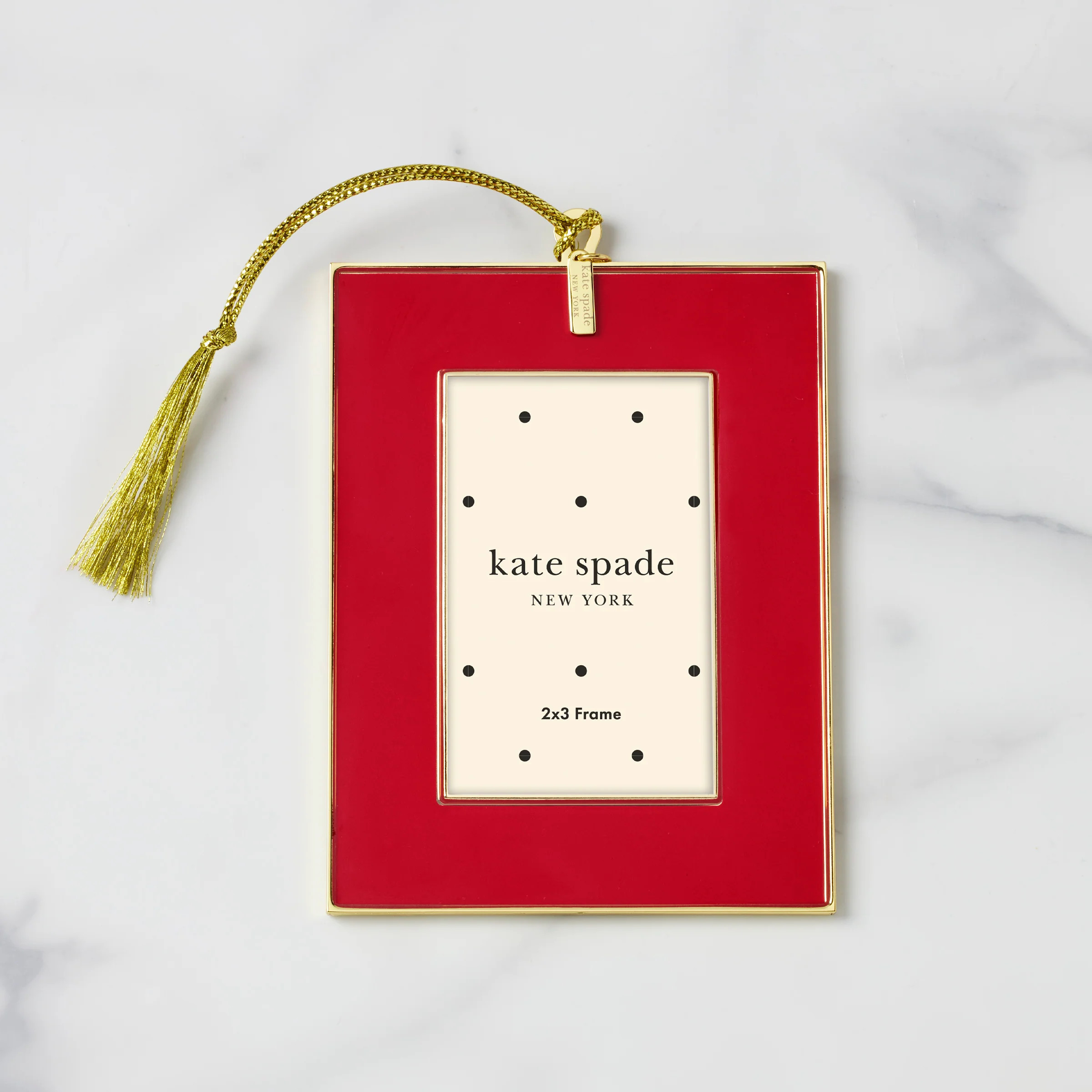 Be Jolly Mini Frame Ornament - Red | Lenox