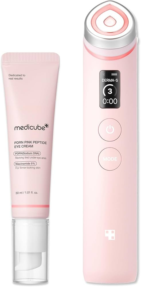 medicube Booster Pro Facial Device & Eye Care Duo: Salmon DNA PDRN Pink Eye Serum and Booster Pro... | Amazon (US)