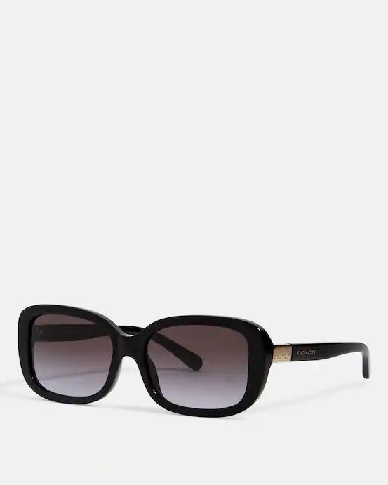 Signature Rectangle Sunglasses | Coach Outlet