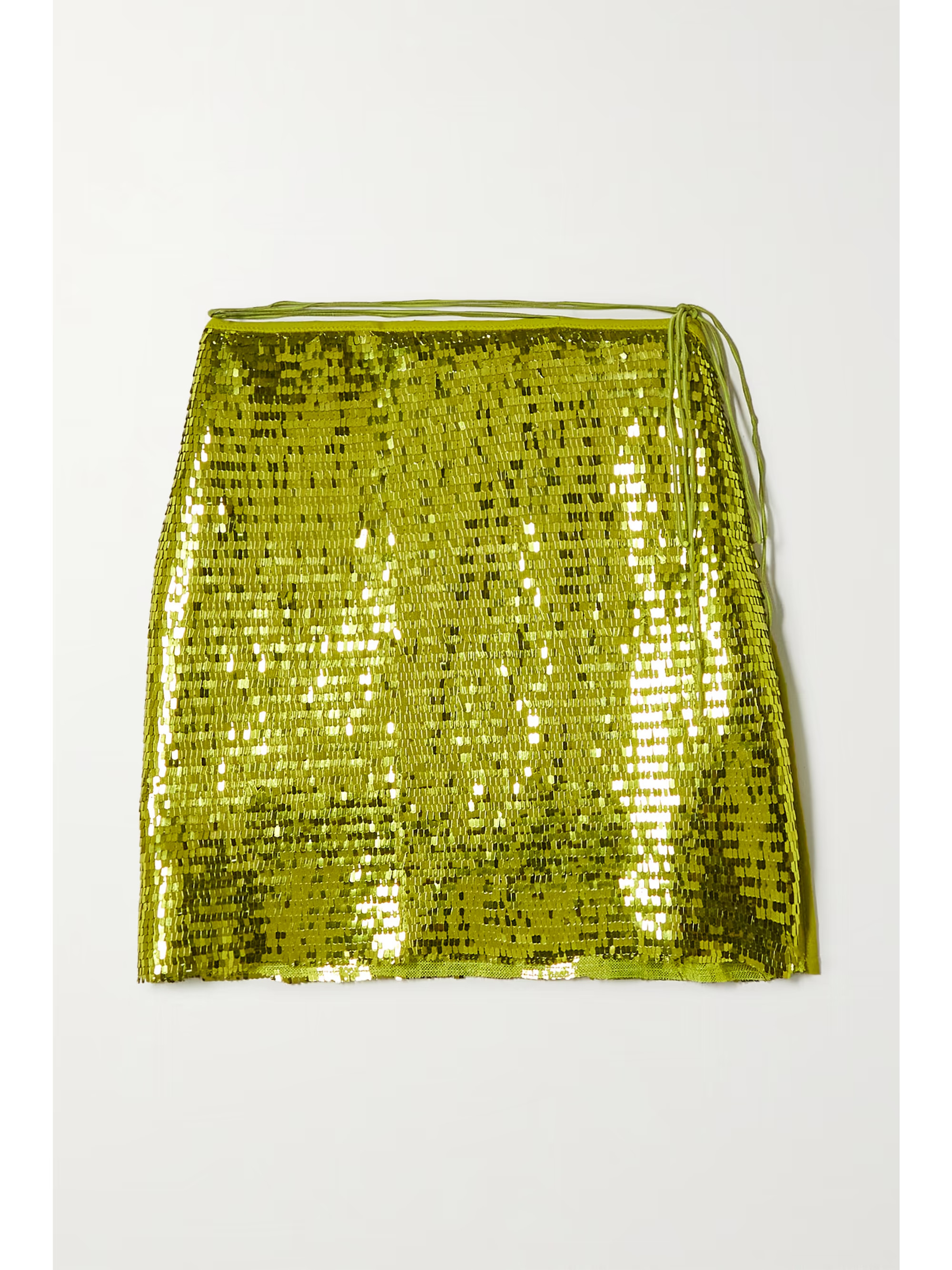 Sequined mesh mini skirt | NET-A-PORTER (US)