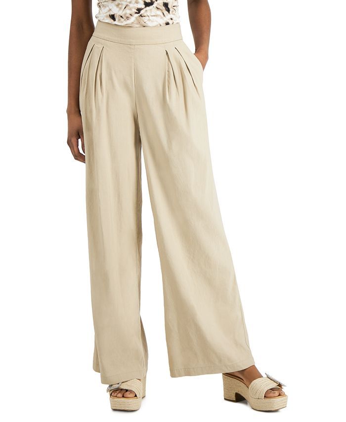 Women's Pull-On Wide-Leg Pants, Created for Macy's | Macys (US)