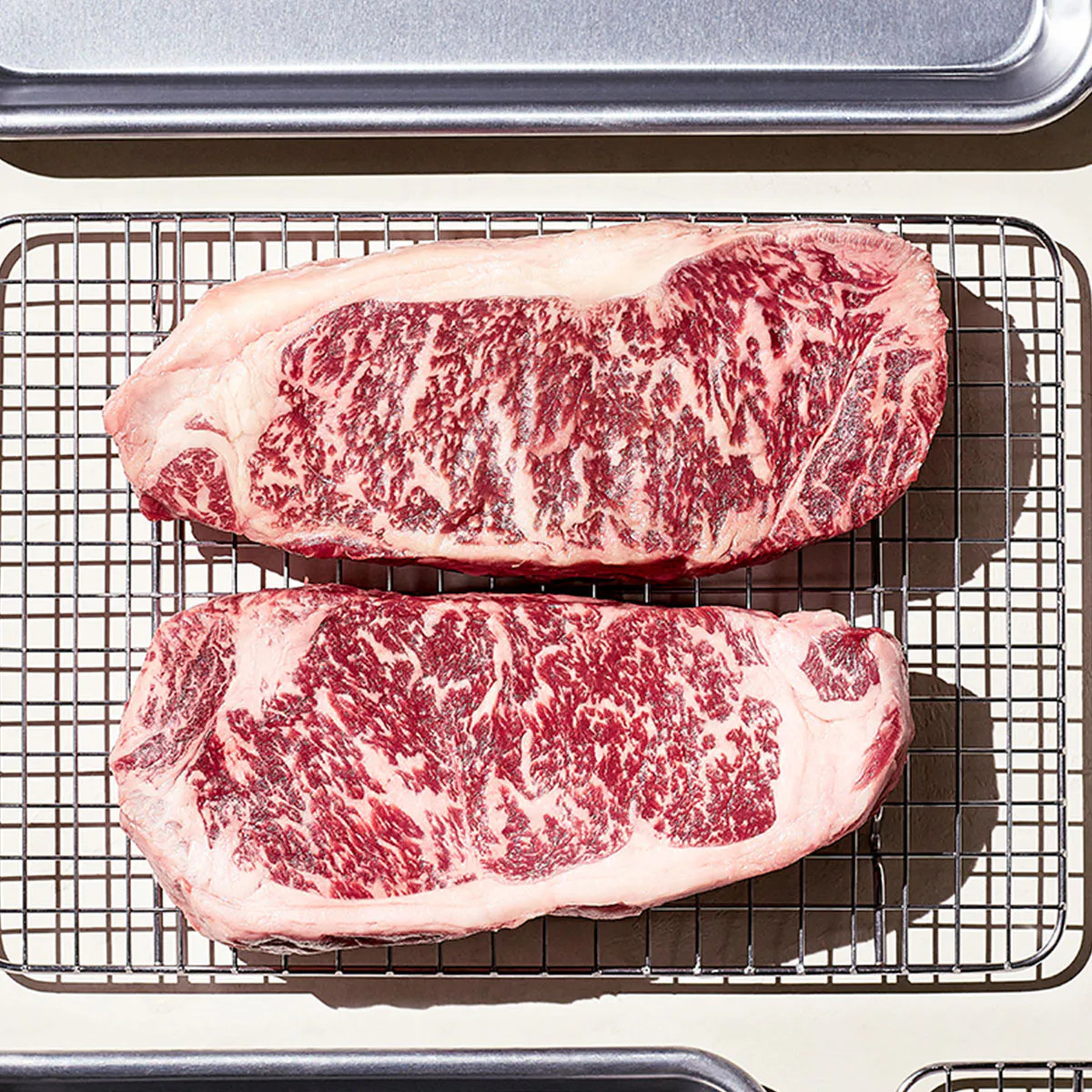 Westholme Wagyu - Wagyu NY Strip Steak - 2 Pack | Goldbelly