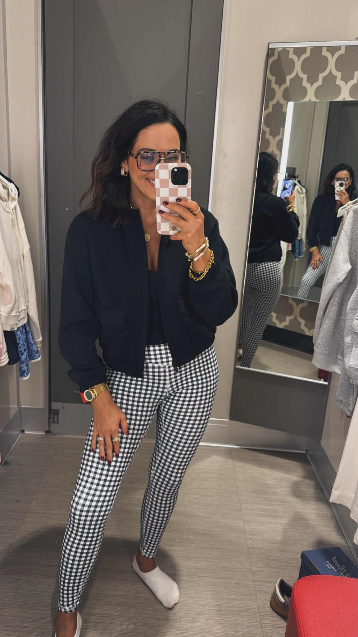 Y'all! These leggings are amazing! Loving this black cozy zip up jacket! Such a fun pattern! So cute  and so fun! Perfect for everyday wear! Love everything about this outfit! Mom life running errands fit black cozy zip up fun leggings everyday wear VintagePickin 

#LTKPetite #LTKdayinmylife #LTKootd